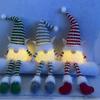 Beleuchteter Weihnachtswichtel Handgefertigtes Plüsch skandinavischer schwedischer Tomte Leuchtendes Weihnachtsmann-Elfen-Spielzeug für Winter-Tischplatte Etagenständer Indoor-Weihnachtsdeko