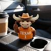 Yousheng Texas Bull Middle Finger Statue Humorous Resin Highland Cow Figurine Funny Car Dashboard Decor for Truck Desk Shelf Gag Gift for Men
