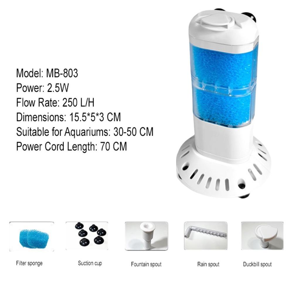 Standing Fish Tank Submersible Filter Extendable Aquarium Water Purifier  Odd-Shaped Aquarium