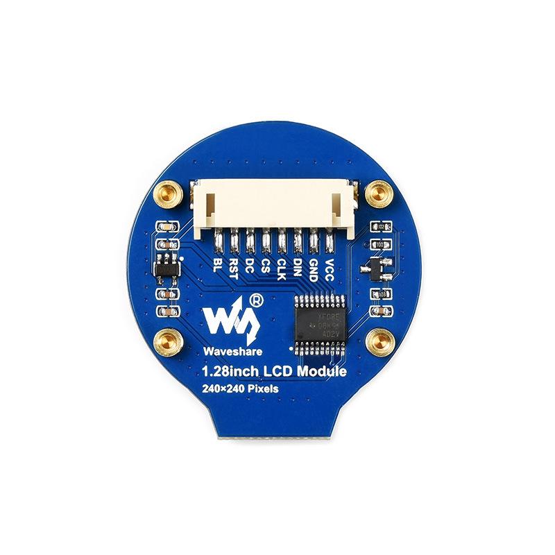 1.28" Round LCD Screen Module, 240x240 Pixels, SPI Interface