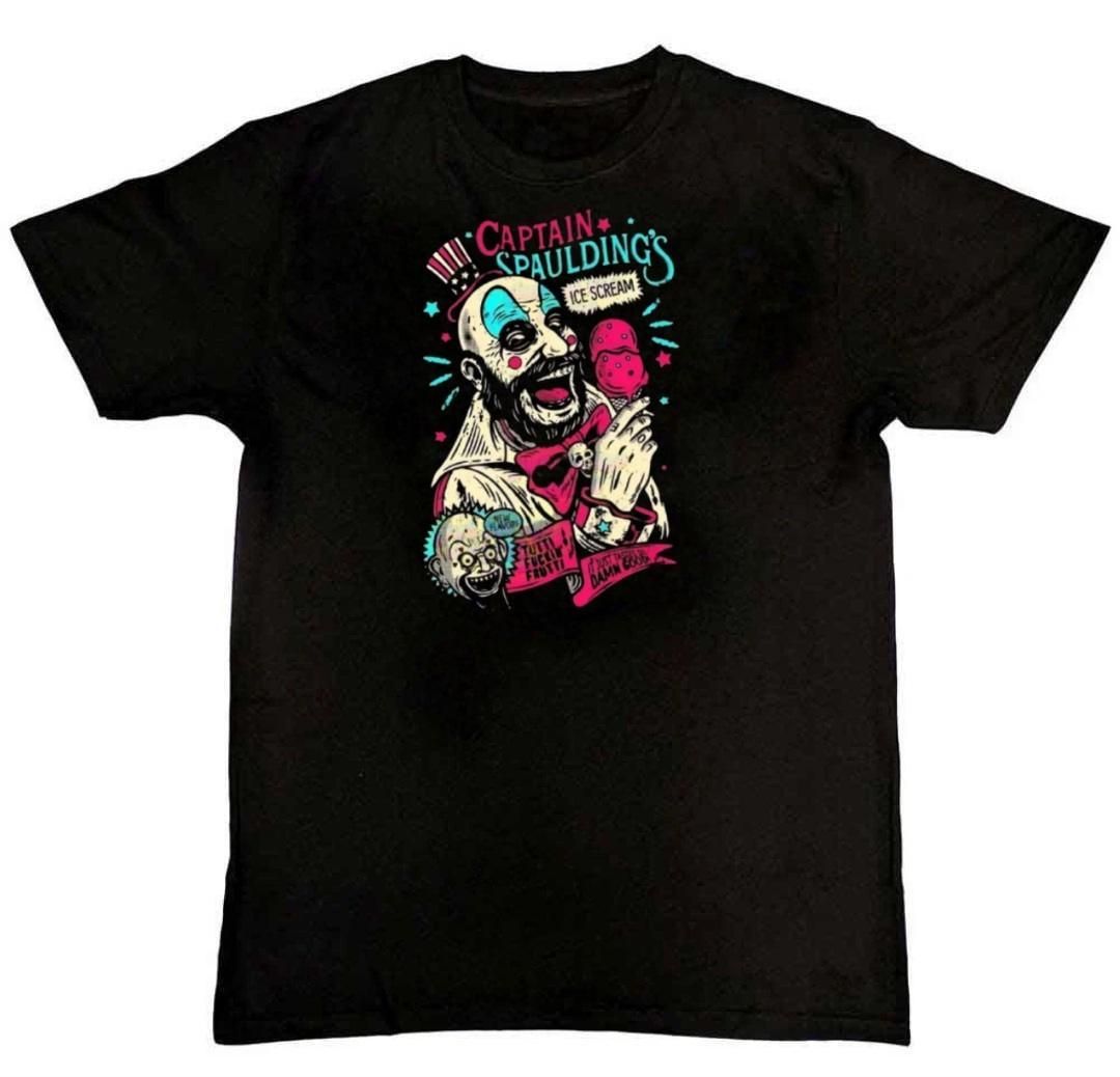 Captain Spaulding Ice Scream Graphic Print T-Shirt M