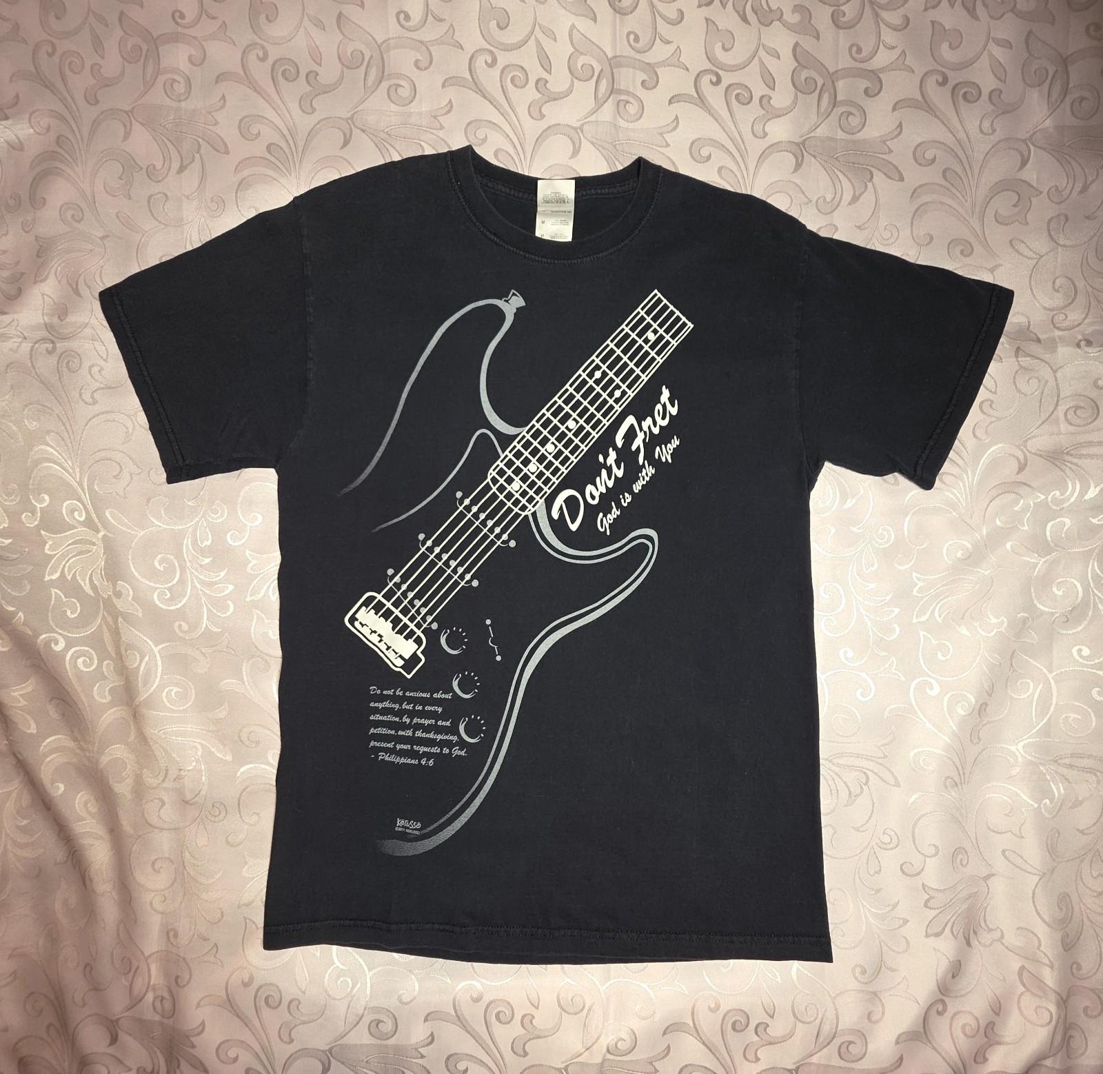 Kerusso Don t Fret God Is With You Tshirt Adult Medium Christian Guitar Music Unisex T-Shirt XXXL