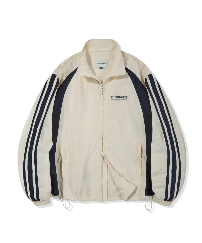 Cgp Track Nylon Jacket_Cream