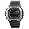 Casio Standard Digital Metal Face Watch Dark Gray with Black Inverted Overseas Model Men's MWD-110H-8BV LCD
