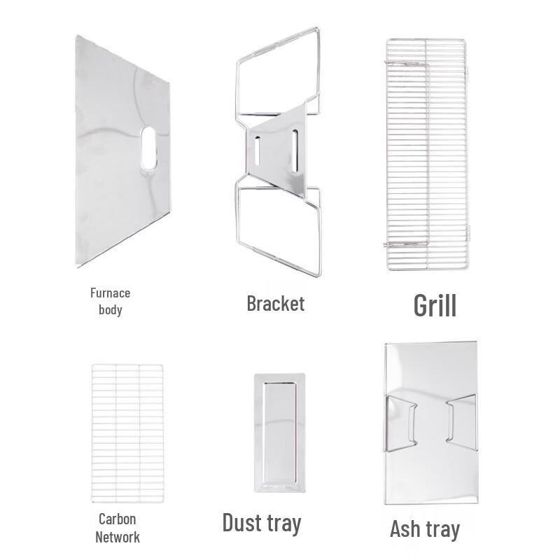 Portable Folding Stainless Steel Camping Grill