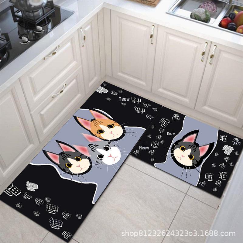 Non-Slip, Waterproof Kitchen Mats: Dirt-Resistant, Washable Floor & Door Mats, Oil-Proof, Absorbent Carpet
