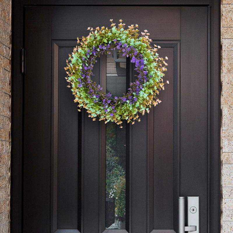 Hanging Artificial Wreath Pendant Easter Gifts Easter Door Sign Artificial Easter Wreath Ornaments Spring Sign