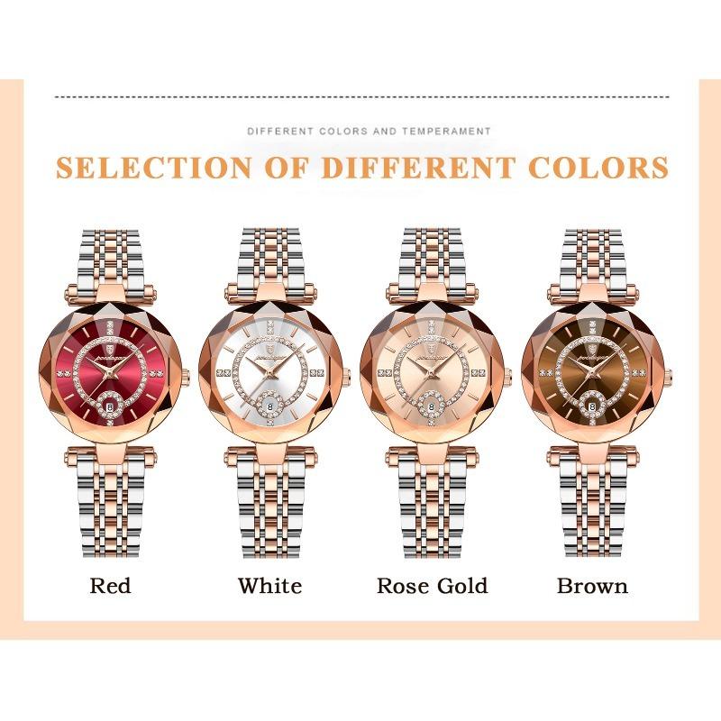 POEDAGAR Luxury Brand Women's Watches Waterproof Stainless Steel Date Ladies Wristwatch Fashion Elegant Quartz Watch Reloj