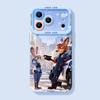 Winter Fox Rabbit Applies Apple 17 Silicone Soft 16promax Couple 15 Zootopia 14 Mobile Phone Case