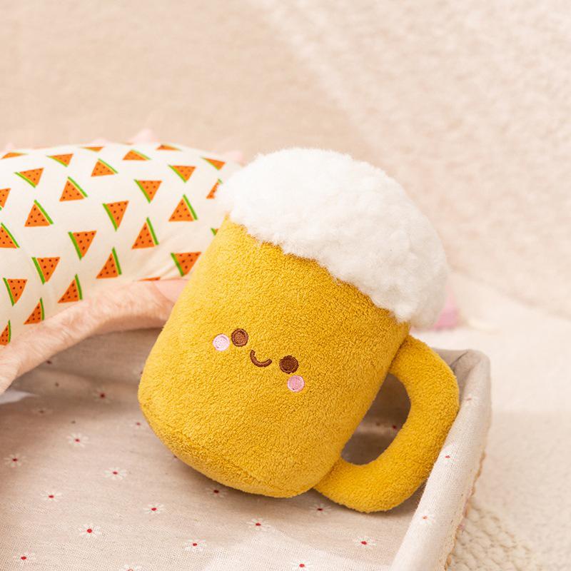 Cross-Border Fun Plush Game Console Handle Doll - Big Brother Skateboard & Beer Man Rag Doll 0.08 kg