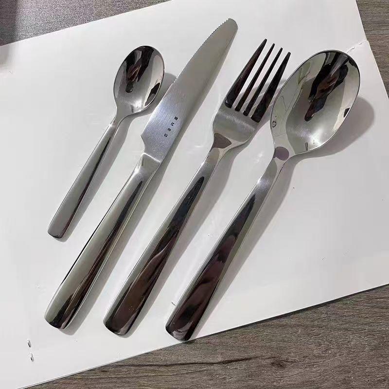 SEMG Stainless Steel 4-Piece Cutlery Set: Knife, Fork, Spoon.