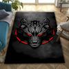 New Arrive!Dark Wolf Head Personality Trendy Cool Carpet Living Room Bedroom Entrance Door Mat Sofa Home Decor Carpet Picnic Rug
