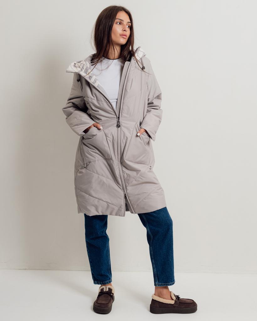 Jacket Long Demisezonnaya Jc.Rosy Pink 2926 50 Light Gray