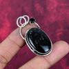 Nuummite & Black Spinel Pendant, 925 Sterling Silver Pendant Jewelry. Gift For Women Handmade Pendant Gemstone Jewelry