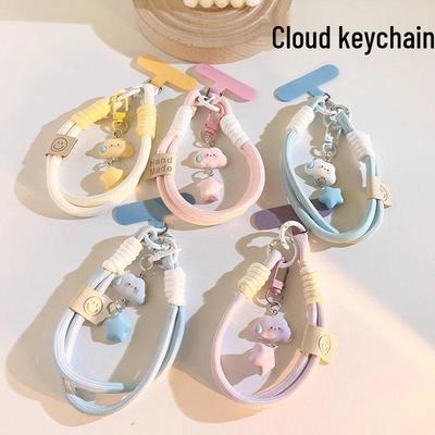 Nuage Étoile Dessin Animé Ornement Suspendu Lanière de Téléphone & Porte-clés