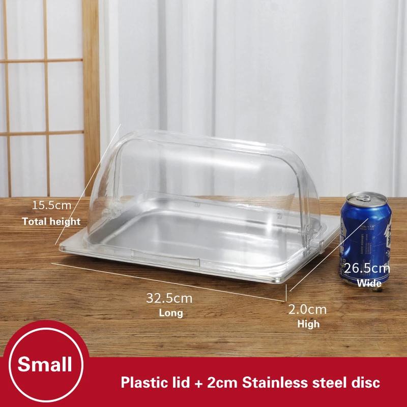 

Холодное блюдо Пылезащитная корзинка для хлеба Поднос для торта Поднос с прозрачной крышкой Поднос для фруктов из нержавеющей стали