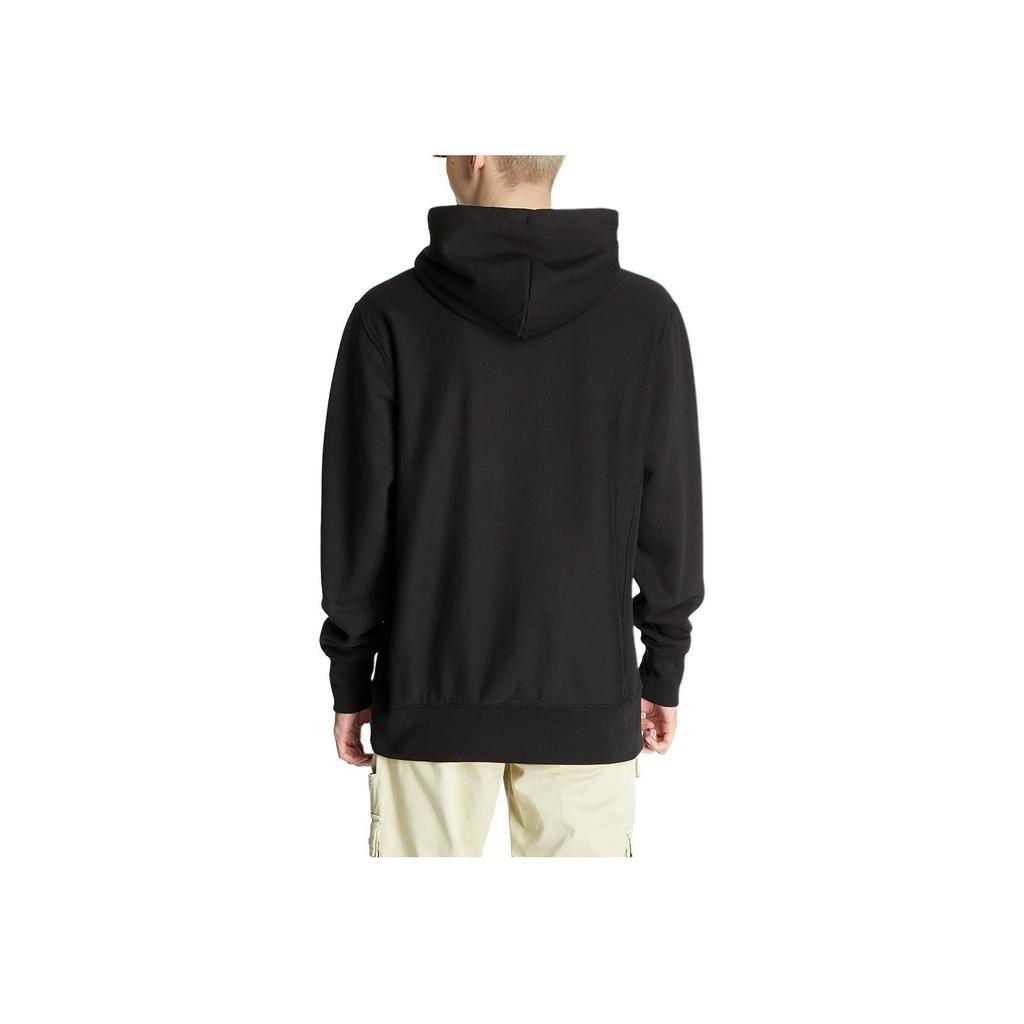 Vans Solid Color Logo Embroidered Pullover Hoodie Long Sleeve Sweatshirt Men sweatshirt Black VN0A5E1OBLK