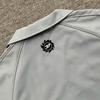 LUXEONClassic Black Letters Logo Embroidery Short Sleeved Shirts Men Women Casual Loose Shirt