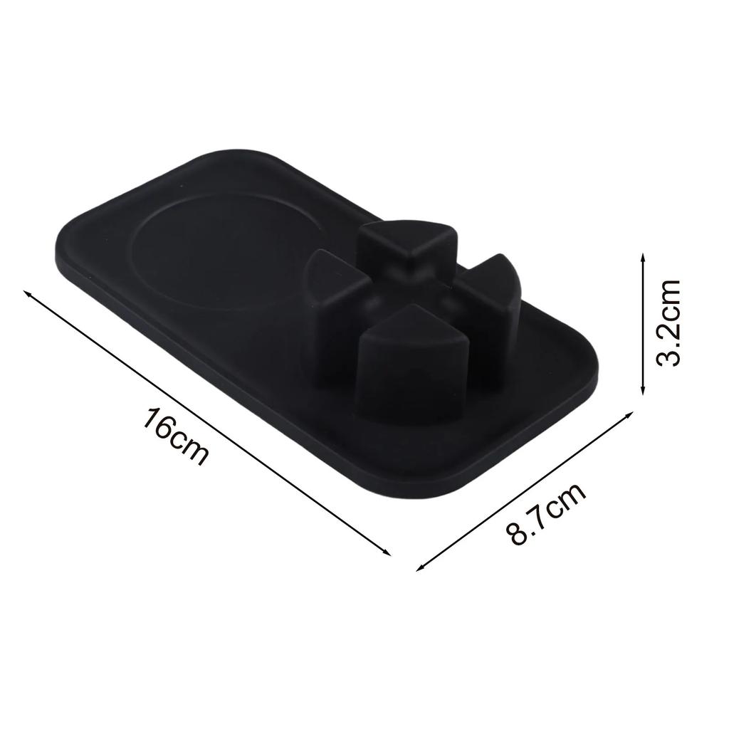 For NJ ES601 Espresso Tamping Mat Black Silicone Tamping Mat Stability For Precise Tamping Food-grade Silicone