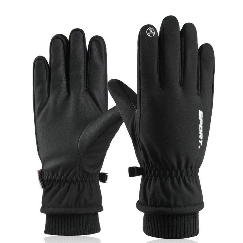 

Ski gloves, warm in winter, outdoor cycling in autumn and winter, sports touch screen gloves for men and women, velvet and windproof.