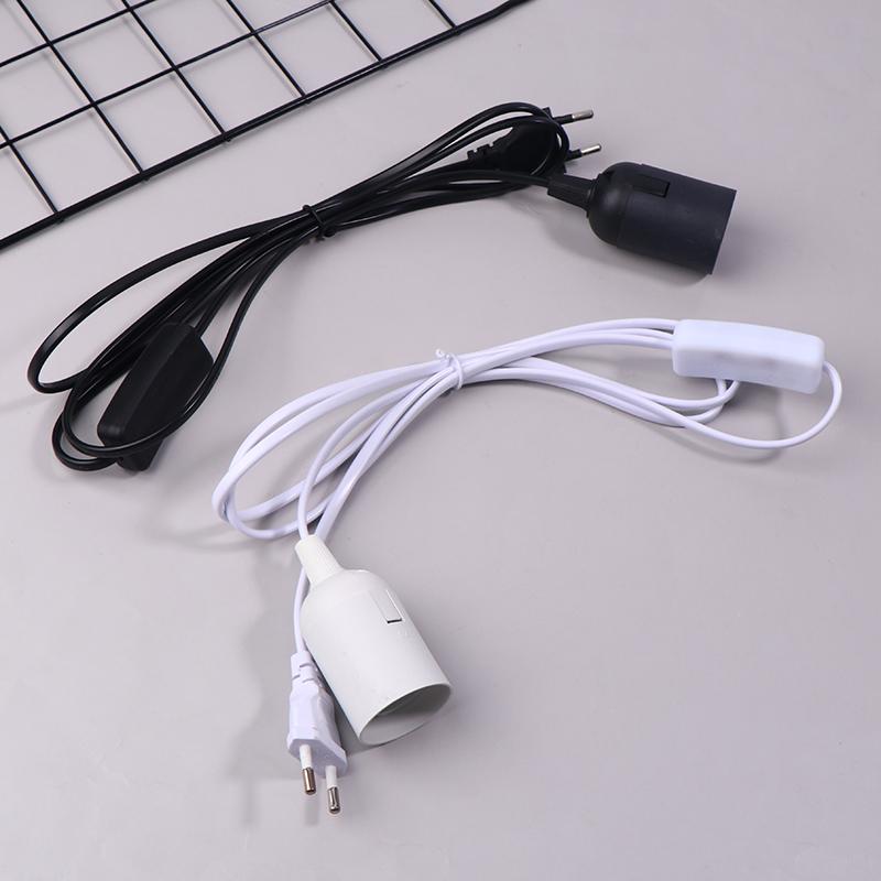 Eu Plug E27 Lamp Base Holder With On/Off Switch Power Cord Cables Hanging Pendant Led Light Fixture Lamp Bulb Socket Cord