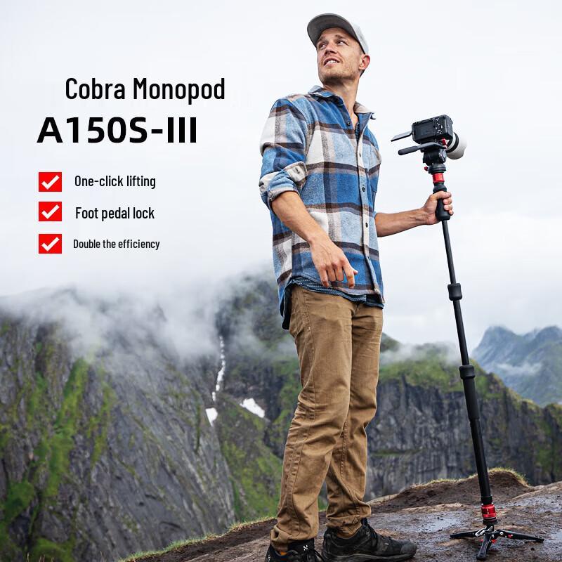 IFOOTAGE Cobra A150SIII Monopod with K5S Hydraulic Head