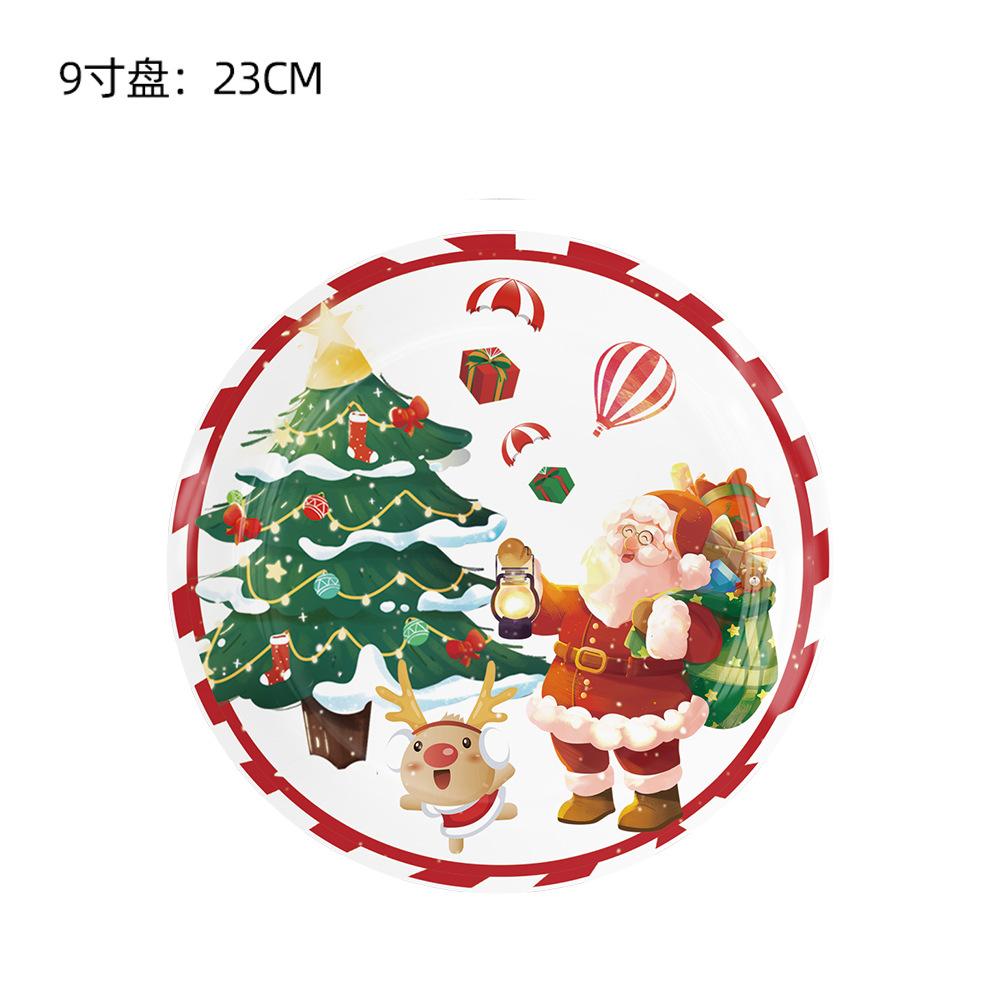 Weihnachtsthema Dekoration Weihnachtsmann Weihnachtsbaum Baby Elch Flagge Kuchen Ornament Verkleiden Kreative Figur