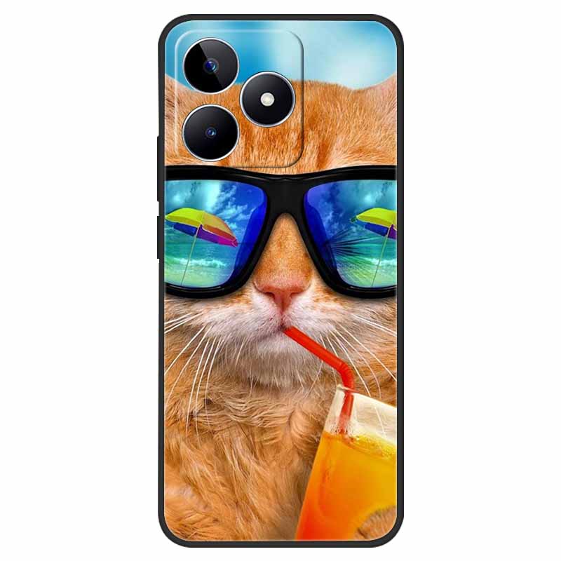 For Realme C53 Case Shockproof Soft silicone TPU Back Cover For OPPO Realme C53 4G Phone Cases Cartoon RealmeC53 C 53 2023