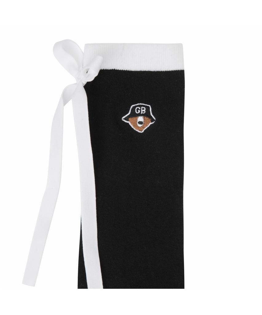 Goldeunbeeo (W) Ribbon Tie Knee-Socks G6Lax26242Bkx