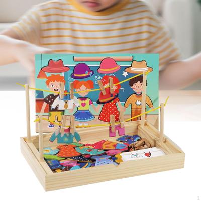Dress up Puzzles Lernspiel Frühes Lernen Motorik Montessori Spielzeug Matching