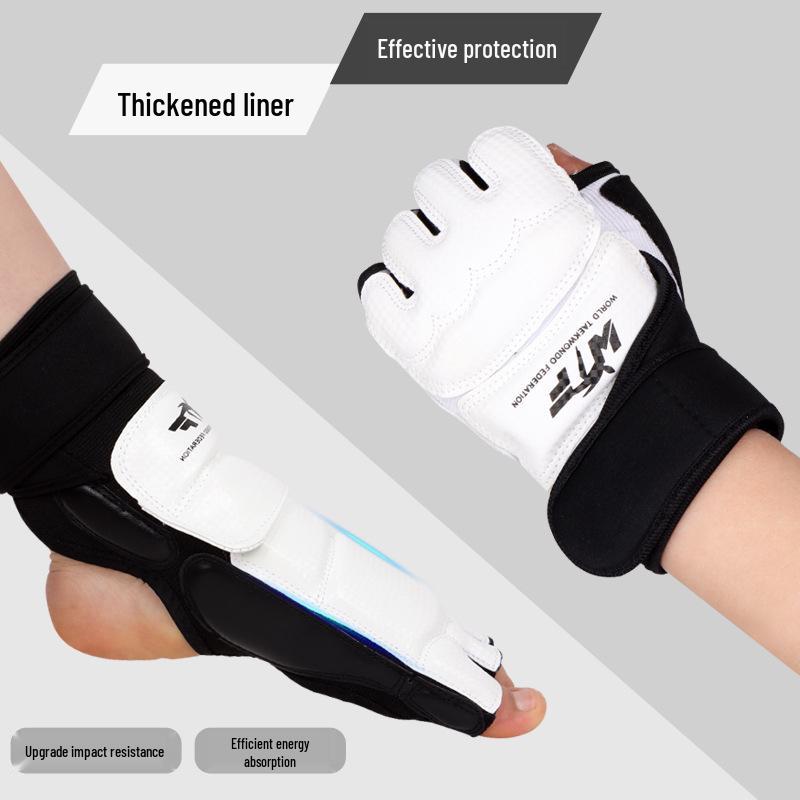 Muay Thai & Taekwondo Protective Gear: Gloves, Hand & Foot Protectors for Adults & Youth