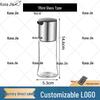 KUNAJIE Stainless Steel & Glass Condiment Dispenser