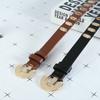 Alloy Pin Buckle Belt PU Leather Waist Strap Fashion Waistband  Decor Accessories