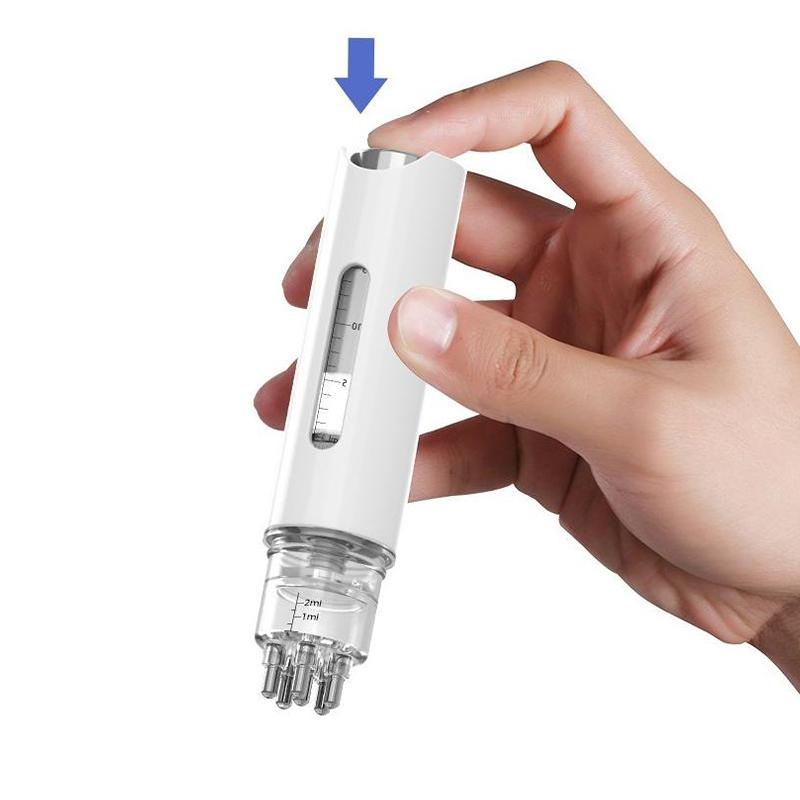 Six Needles Portable Scalp Applicator Liquid Comb Hair Roots Massage Medicine Comb Hair For Hair Growth Serum Oil Nourish