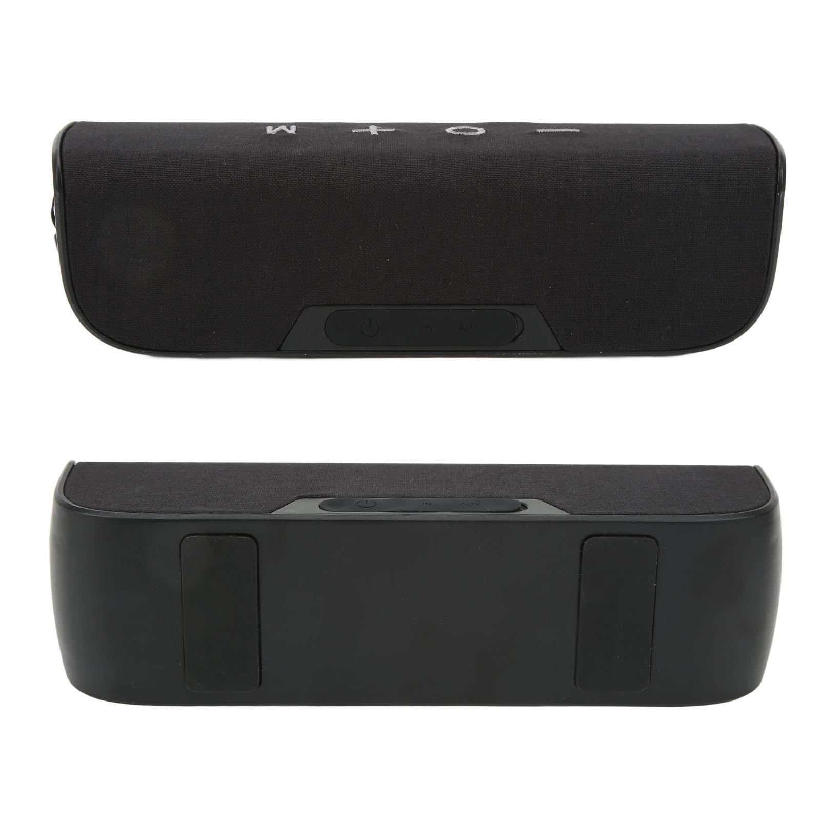 

Wireless Speaker 10W IPX5 Waterproof FM AUX 3000mAh Inbuilt Microphone Portable Speaker for Outdoor Camping Home Black черный серый