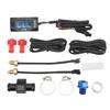 4 In 1 Motorcycle Voltage Temperature Gauge Time Water Temperature Oil Temperature DC12V Universal for Motorbike M14x1.5