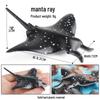 Marine Animal Simulation Model Figures: Shark, Dolphin, Hammerhead, Crab, Squid, Starfish for Kids' Education