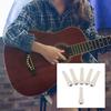 6 Acoustic Guitar Bridge Pins, White, Bone, for Acoustic Guitar