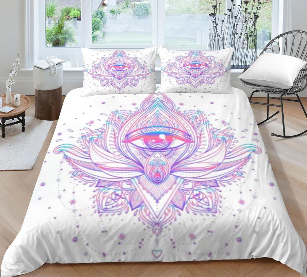 Bohemia Bedding Set Comforter Duvet Cover Soft Breathable Bed Suit Home Bedclothes 2/3pcs Luxury Polyester
