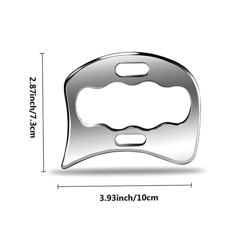 Stainless Steel Gua Sha Stick Deep Tissue Relax Cellulite Massager For Body Slimming Scraping Board Muscle Massage Relaxation