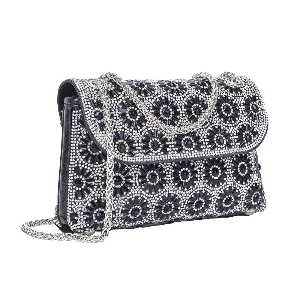 New Shoulder Bag Women's Rhinestone Evening Bag Fashion Shiny Party Handbag Casual Clutch Square Purse