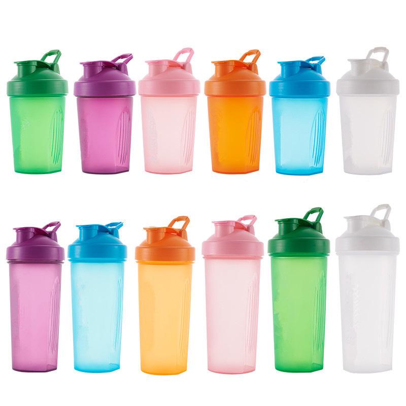 Unisex Shaker Bottle with Scale and Mixing Ball - Ideal for Protein Shakes, Smoothies, and Fitness Drinks