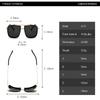New Sunglasses Punk Sunglasses New Men's Square Uv400 Twin-beam Aviator Sunglasses