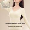 Women's Thermal Underwear Set with Padded Top, Fleece-Lined for Fall/Winter, Wool-Silk Blend