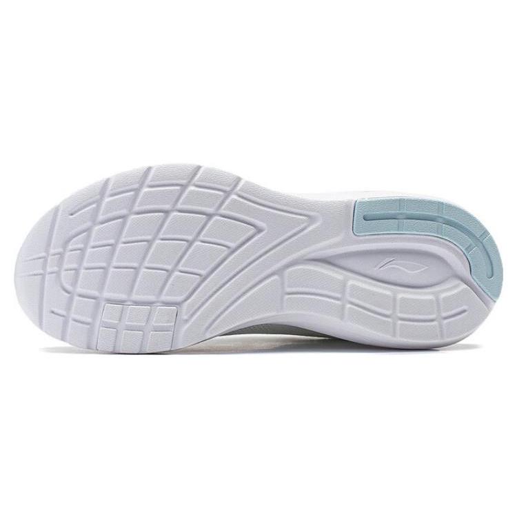 New LiNing Take A Dip Cushioning Anti Slip And Wear Resistant Low Top Running Shoes Women's White Blue ARST064-4