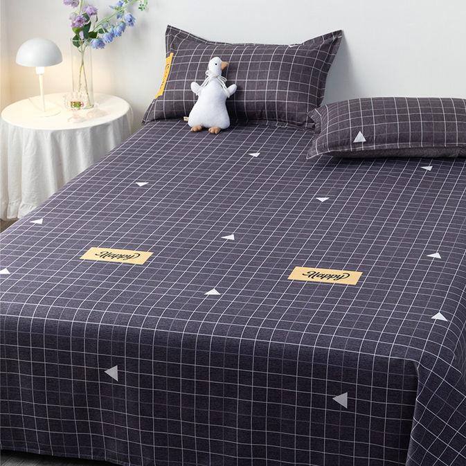 

Простыня утолщенная одинарная зимняя стираная стильная простая хлопковая новая студенческая общежитие дышащая удобная простыня 90x210cm