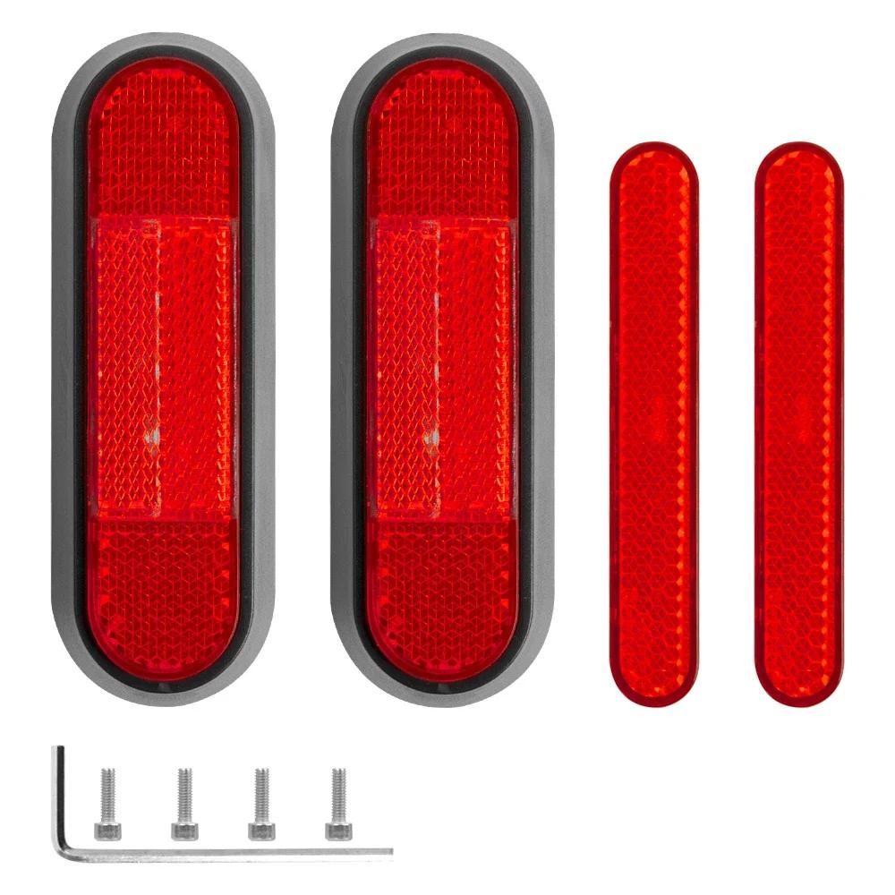 

Обновленная светоотражающая наклейка, модифицированная защитная оболочка ступицы переднего и заднего колеса для Ninebot Max G30 G30D, отражатель для электрического скутера красный