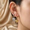 Zinc Zinc Alloy Heart-Shaped Earrings Minimalist Hoop Earrings Temperament Dangle Drop Earrings  Gift