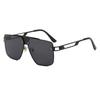 Double Bridge UV400 Metal Sun Glasses Men Women Sunglasses 2026 Fashion Trend Square Sun Glasses