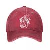 Horse Vintage Baseball Cap  New Vintage Washed Cotton Baseball Cap Parent Kids Sun Hats